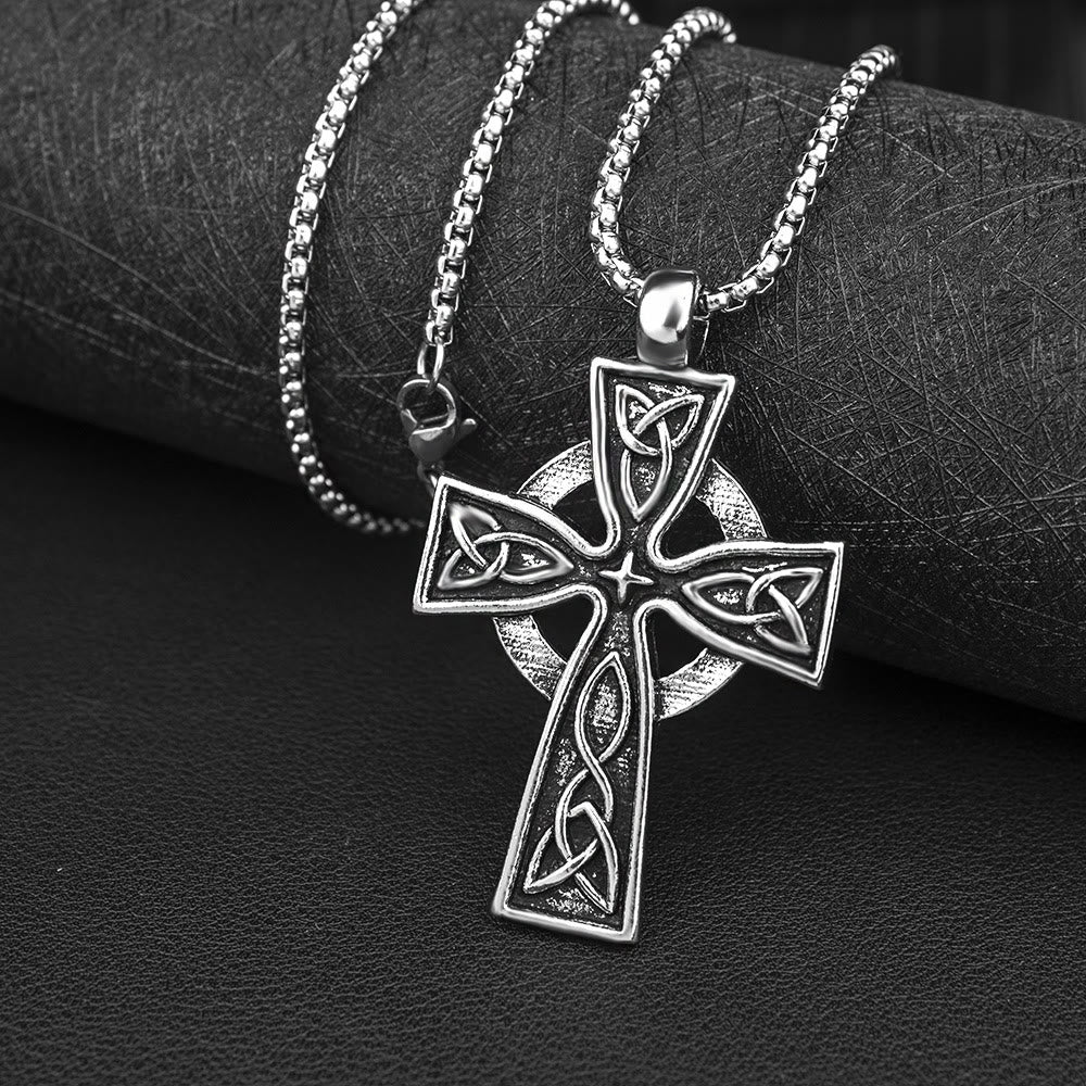 WorldNorse Viking Amulet Triquetra Celtic Knot Cross Necklace - image 8