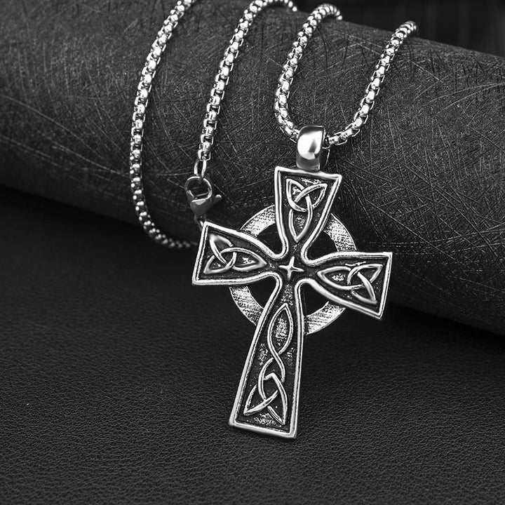WorldNorse Viking Amulet Triquetra Celtic Knot Cross Necklace - image 8