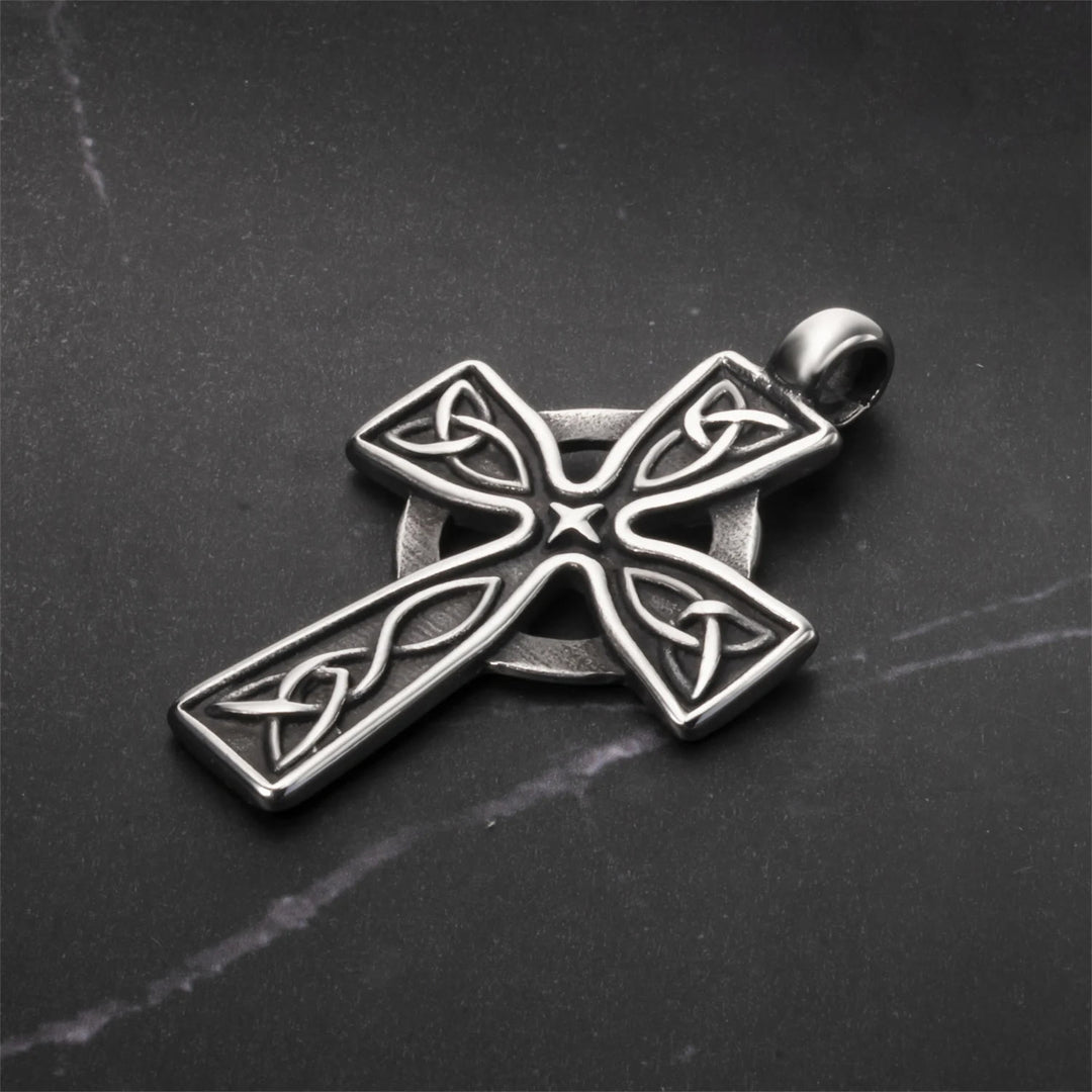WorldNorse Viking Amulet Triquetra Celtic Knot Cross Necklace - image 9