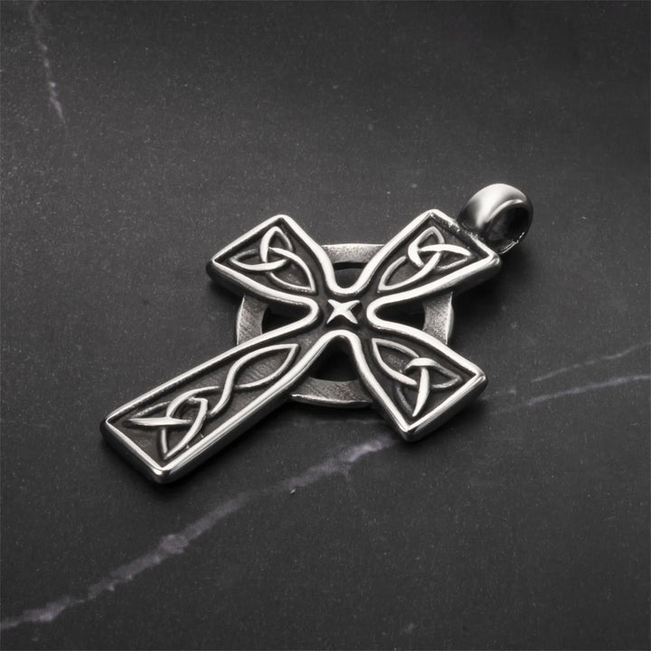 WorldNorse Viking Amulet Triquetra Celtic Knot Cross Necklace - image 9