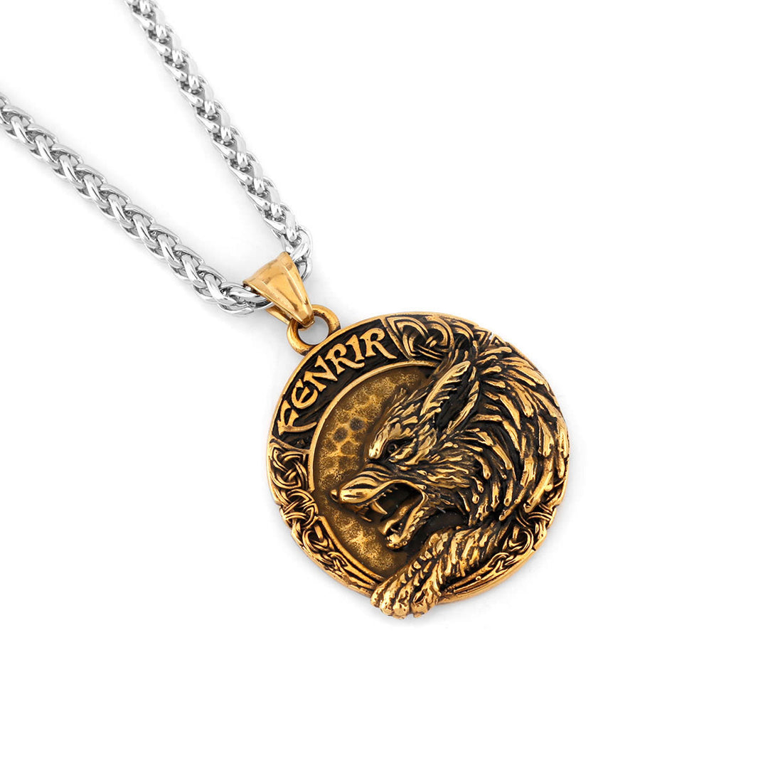 WorldNorse Fenrir Of Wolf And Helm Of Awe Necklace - image 10