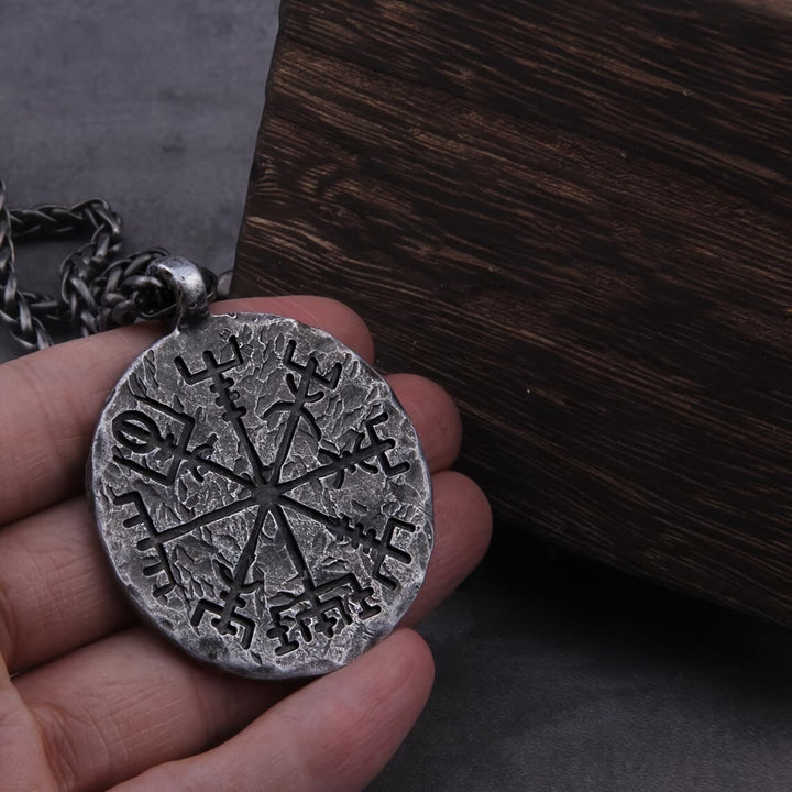 WorldNorse Viking Compass Pendant Vegvisir Necklace - image 2