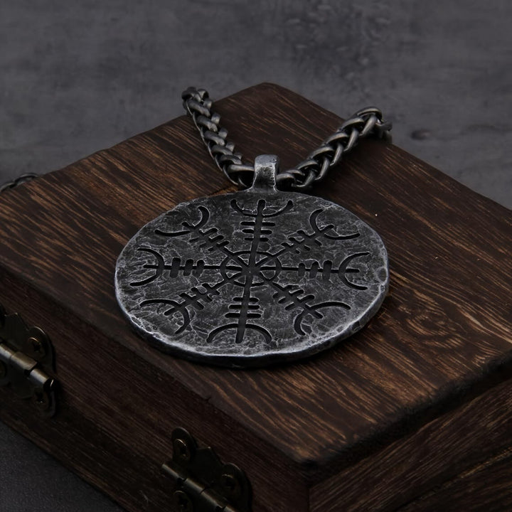 WorldNorse Viking Compass Pendant Vegvisir Necklace - image 5