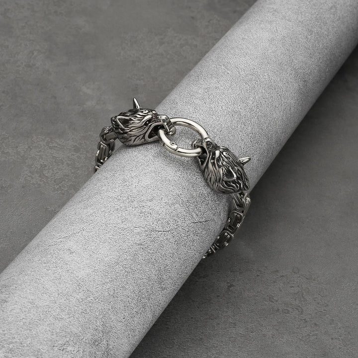 WorldNorse Vintage Viking Mjolnir With Wolves Necklace & Bracelet - image 4