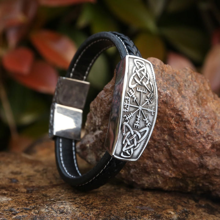 WorldNorse Classic Viking Vegvisir And Celtic Knot  Bracelet - image 1