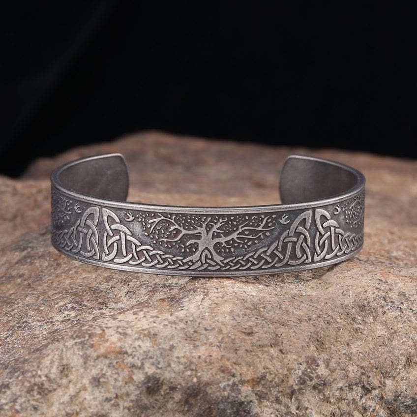 WorldNorse Nordic Yggdrasil With Celtic Knot  Bracelet