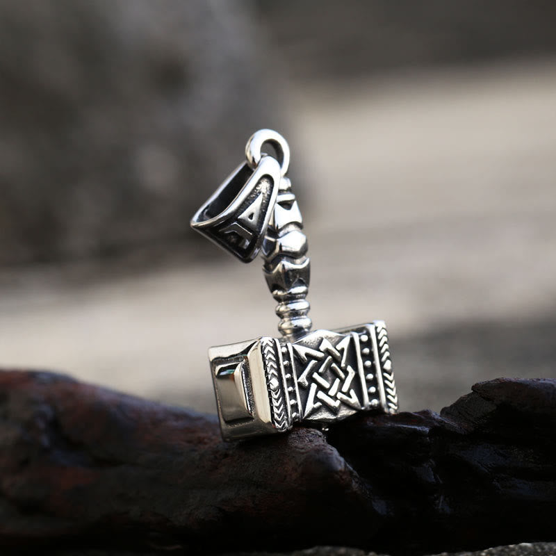 WorldNorse Vintage Mjolnir Thor's Hammer Power Necklace - image 2