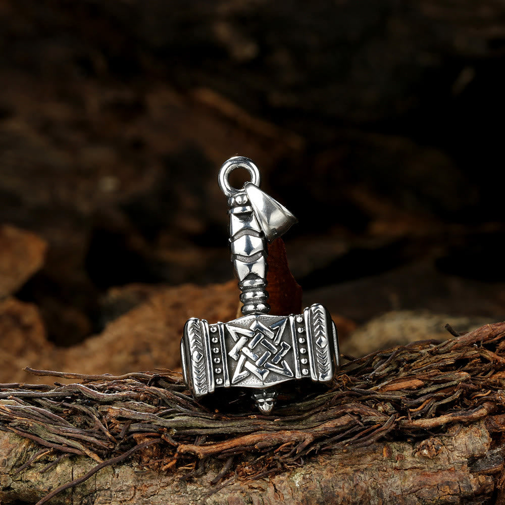 WorldNorse Vintage Mjolnir Thor's Hammer Power Necklace - image 4
