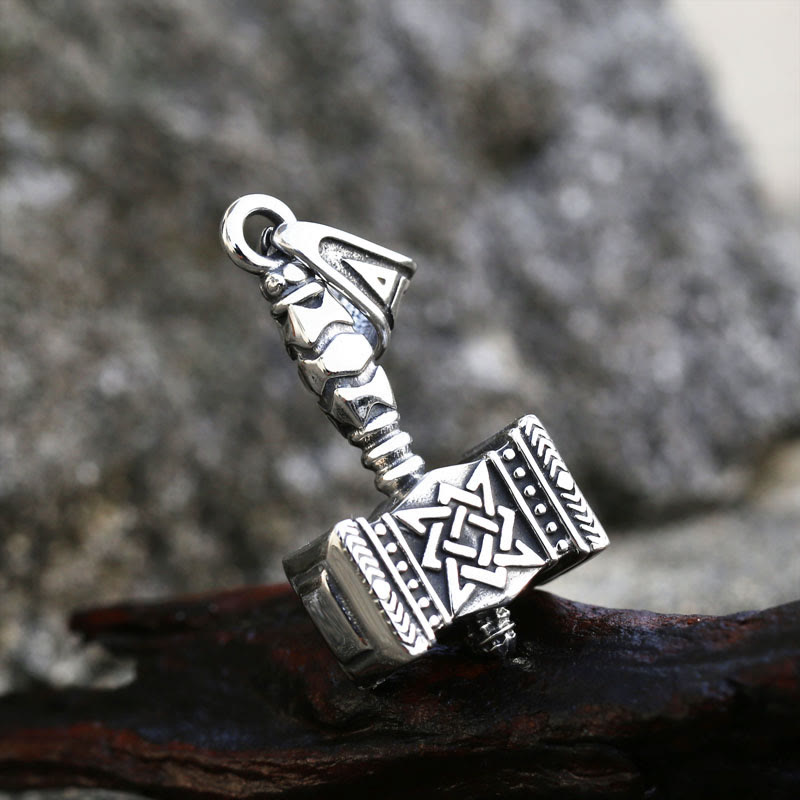 WorldNorse Vintage Mjolnir Thor's Hammer Power Necklace - image 3
