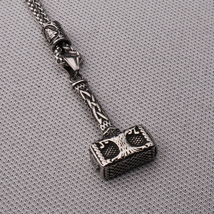 WorldNorse Mjolnir With Valknut Yggdrasil Necklace - image 3