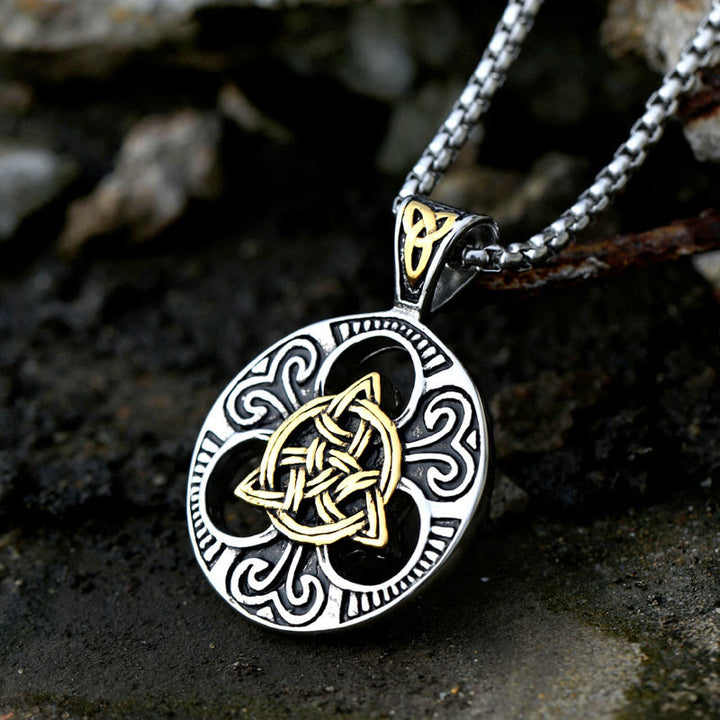WorldNorse Classic Celtic Knot Triquetra Necklace - image 1