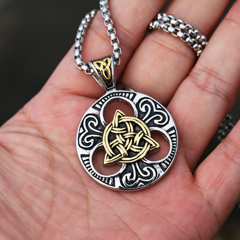 WorldNorse Classic Celtic Knot Triquetra Necklace - image 2