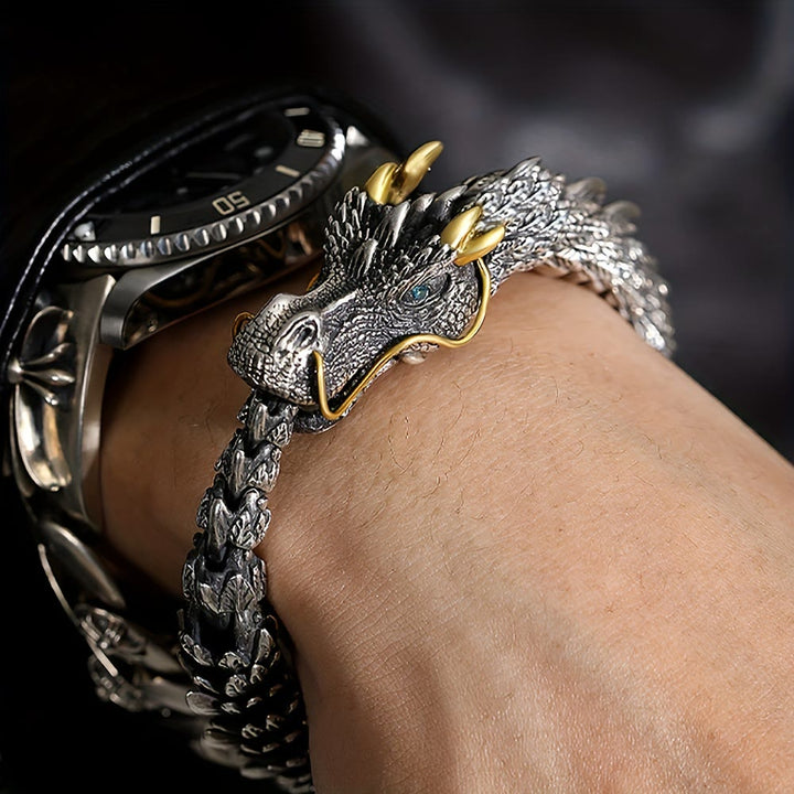 WorldNorse Handmade Three Dimensional Dragon Bracelet - image 8