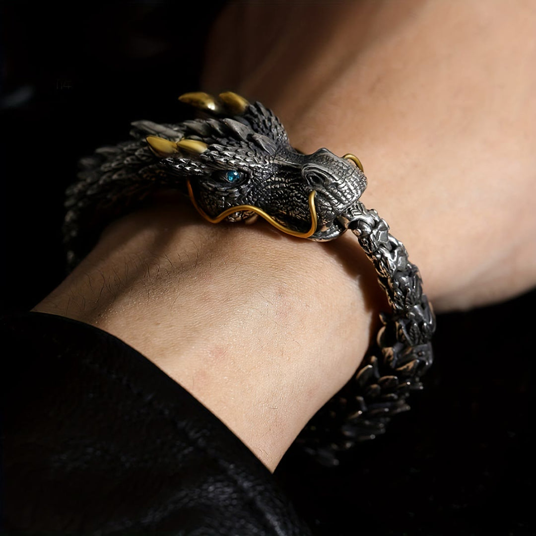 WorldNorse Handmade Three Dimensional Dragon Bracelet - image 2