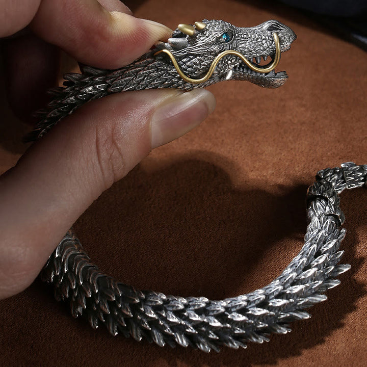 WorldNorse Handmade Three Dimensional Dragon Bracelet - image 5