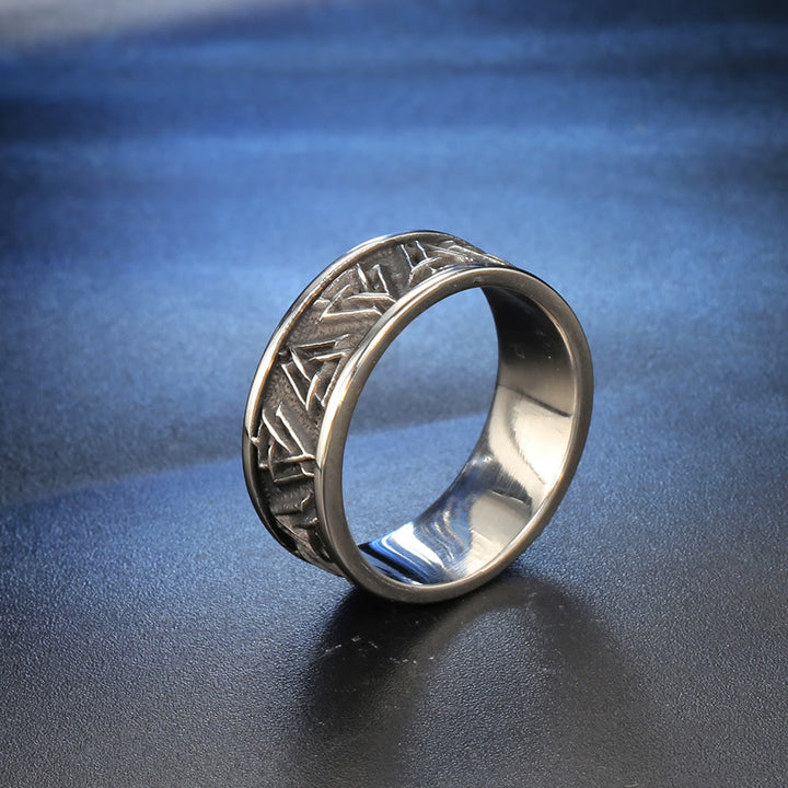 WorldNorse Nordic Vintage Valknut Triangle Knot Ring