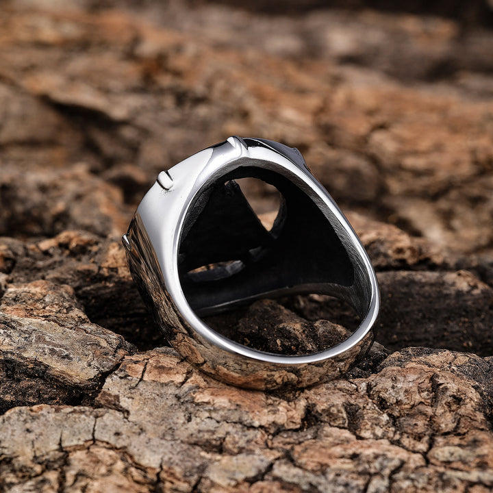 WorldNorse Valknut Triangle Biker Hollow Out Ring