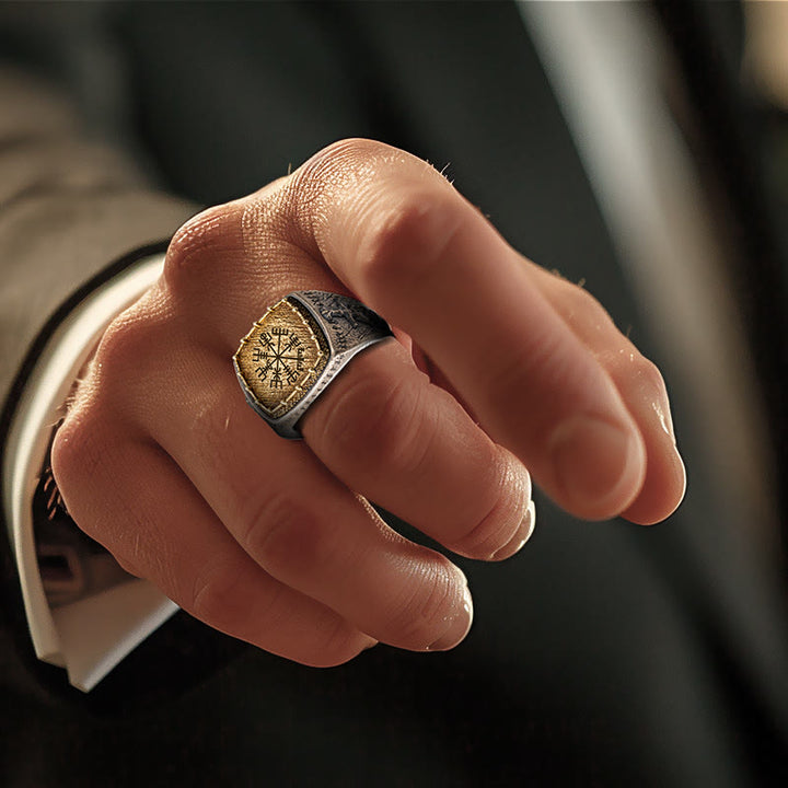 WorldNorse 925 Sterling Silver Valknut Viking Symbols Ring - image 5