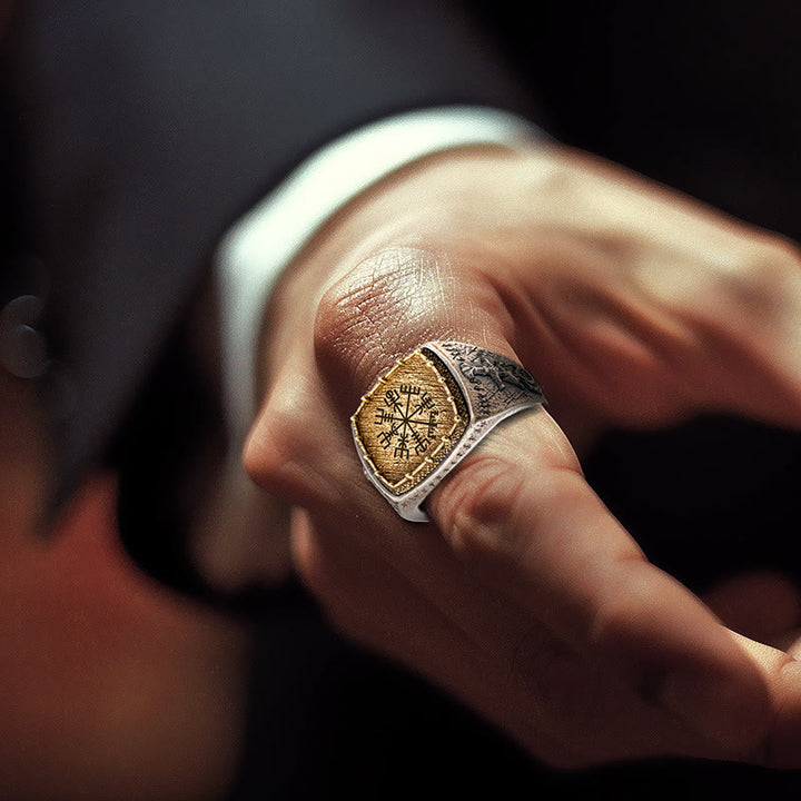 WorldNorse 925 Sterling Silver Valknut Viking Symbols Ring - image 5