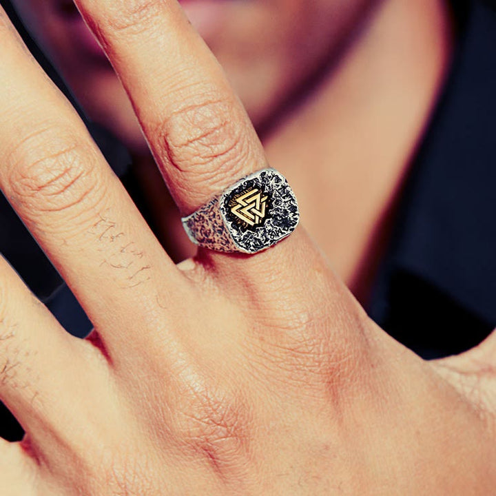 WorldNorse 925 Sterling Silver Nordic Viking Totem Ring - image 2