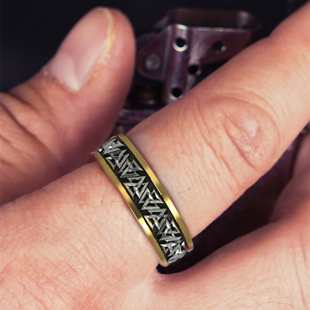 WorldNorse Handcrafted 925 Silver Nordic Valknut Ring - image 1