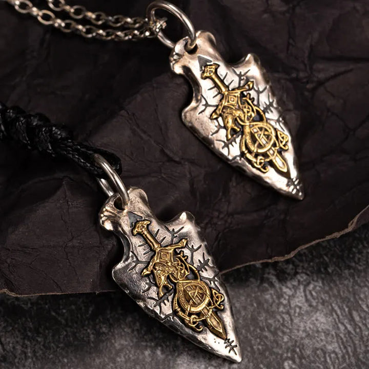 WorldNorse Handcrafted 925 Silver Dragon Sword Necklace - image 5