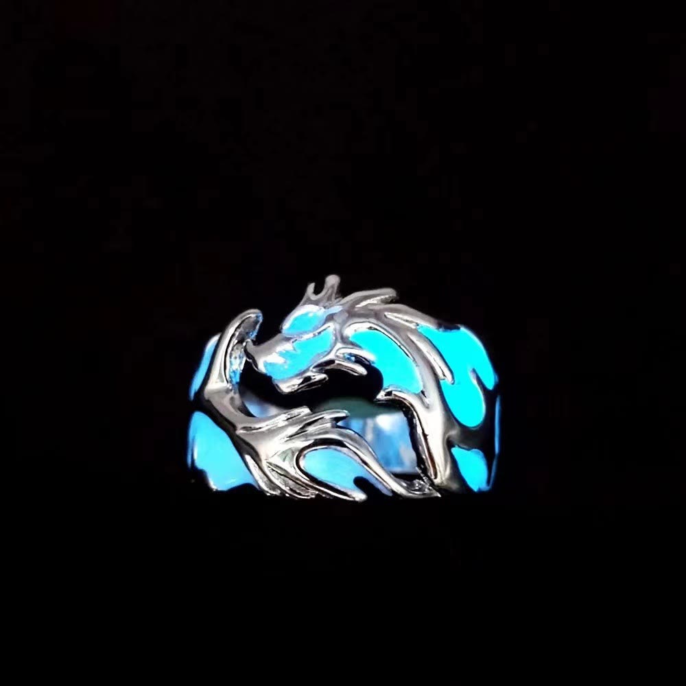 WorldNorse Luminous Glow In The Dark Dragon Ring - image 2