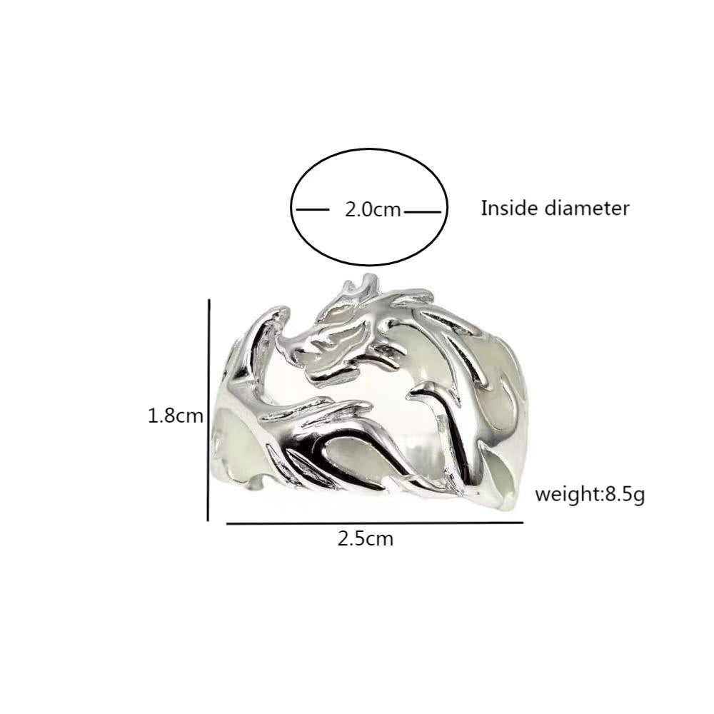 WorldNorse Luminous Glow In The Dark Dragon Ring - image 9