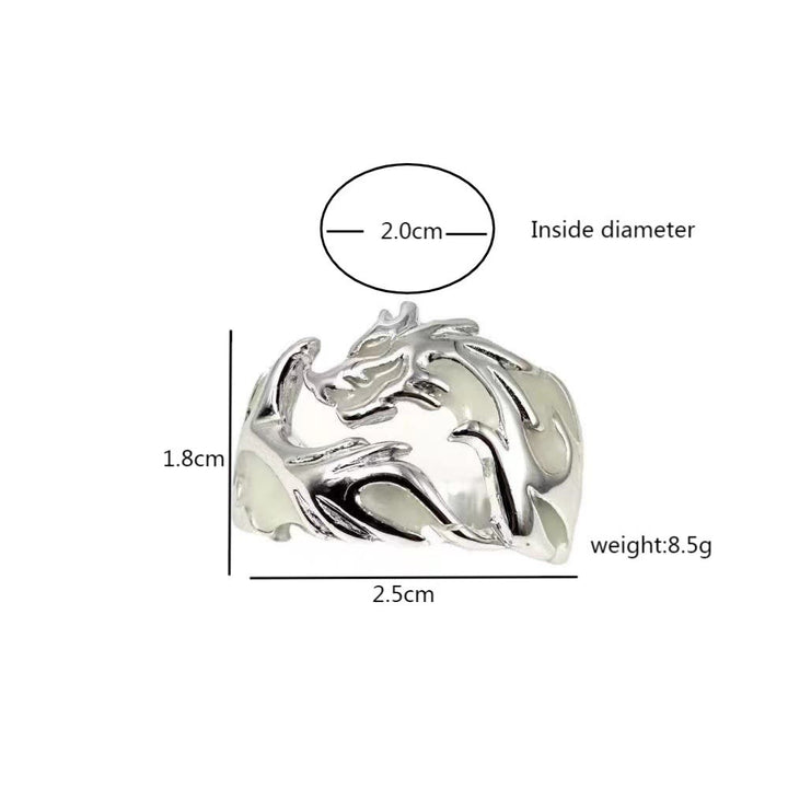 WorldNorse Luminous Glow In The Dark Dragon Ring - image 9