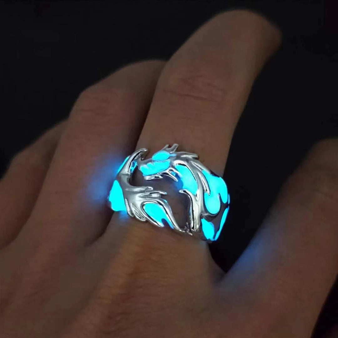 WorldNorse Luminous Glow In The Dark Dragon Ring - image 1