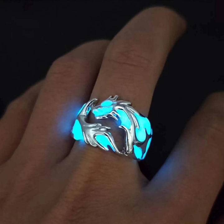 WorldNorse Luminous Glow In The Dark Dragon Ring - image 1