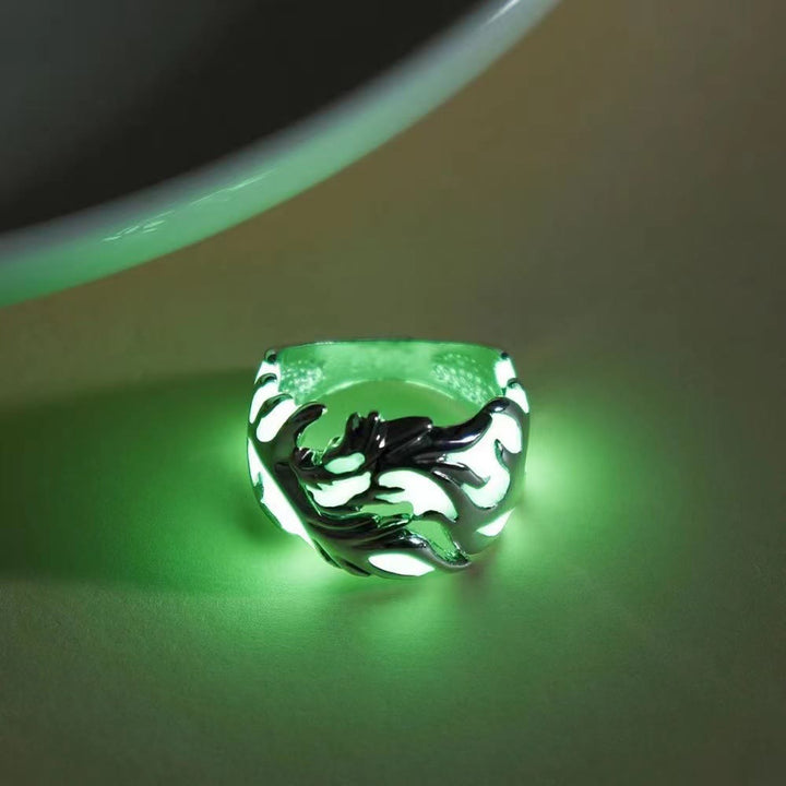 WorldNorse Luminous Glow In The Dark Dragon Ring - image 5