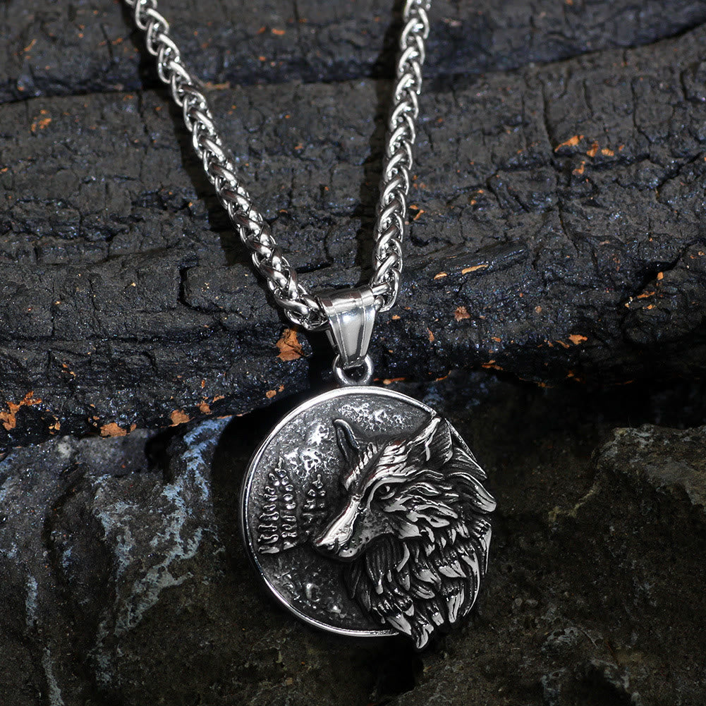 WorldNorse Men's Viking Wolf Necklace - Wolf - image 0
