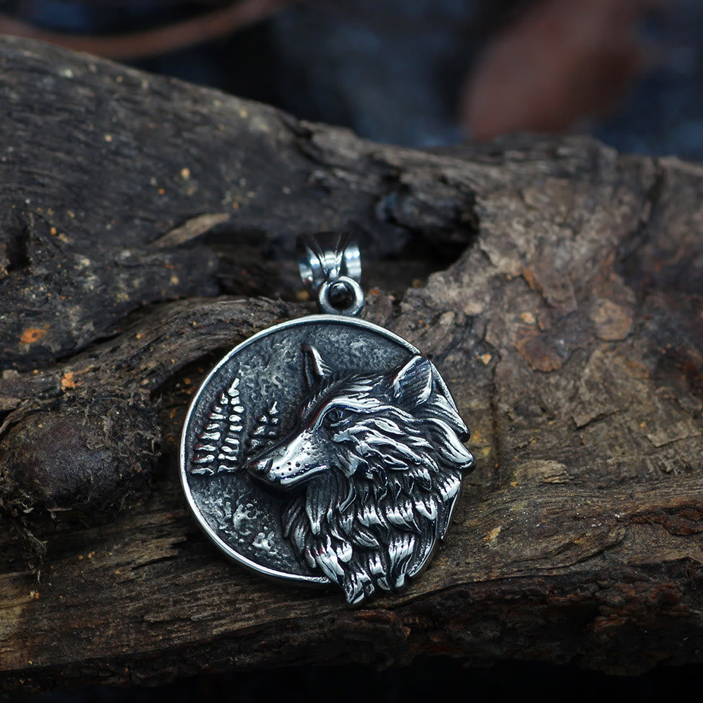 WorldNorse Men's Viking Wolf Necklace