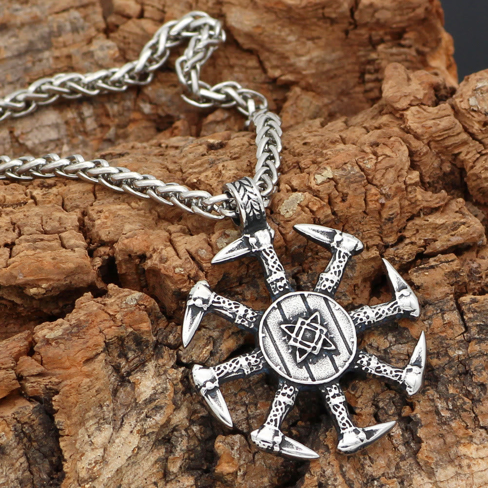 WorldNorse Viking Axe Sunshield Necklace - Necklace - image 0