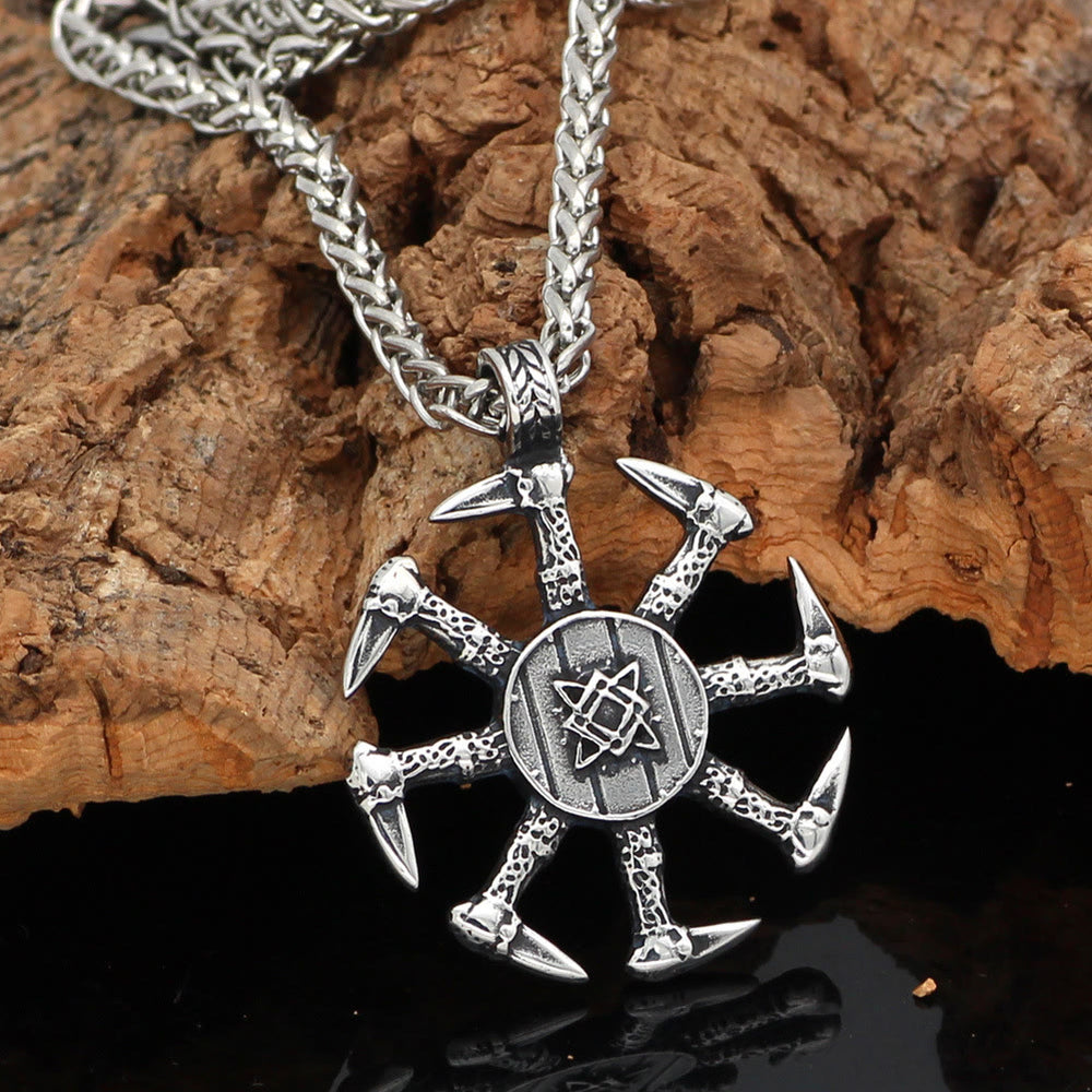 WorldNorse Viking Axe Sunshield Necklace - image 1
