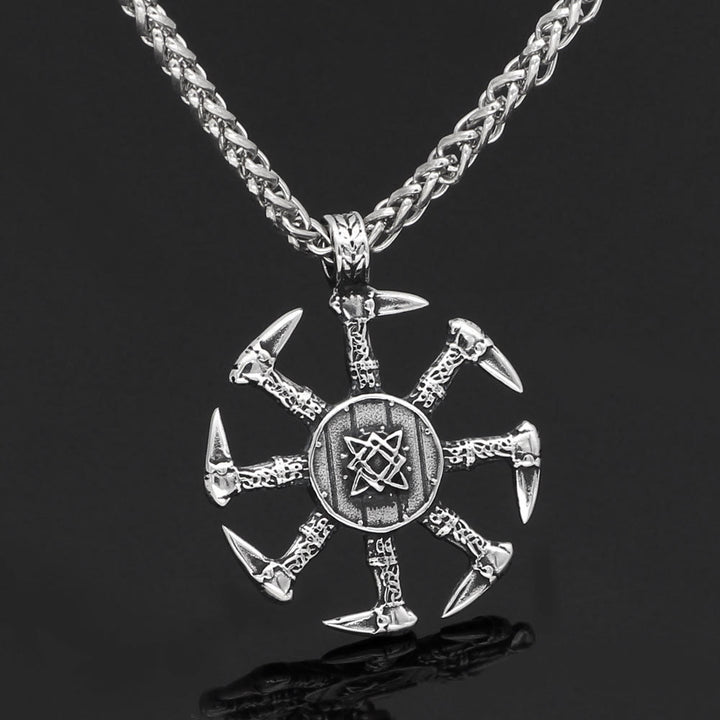 WorldNorse Viking Axe Sunshield Necklace - image 3