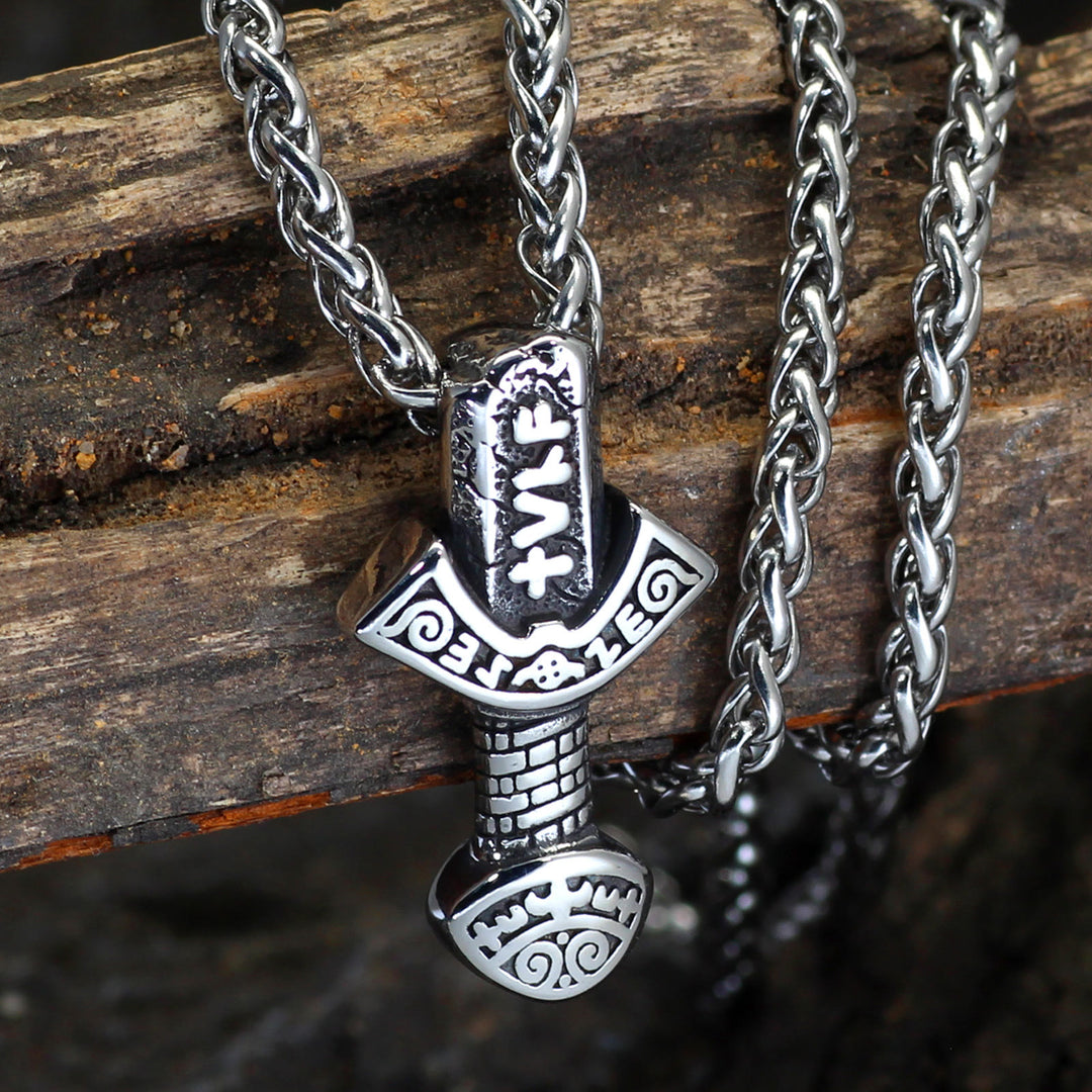 WorldNorse Odin Weapon Sword Rune Necklace - Necklace - image 0