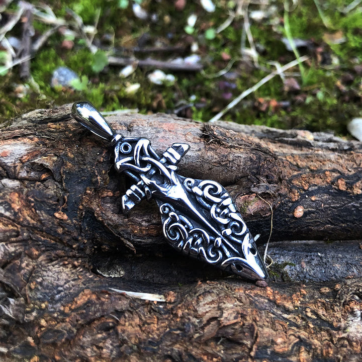 WorldNorse Odin Raven Spear Gungnir Necklace - image 1
