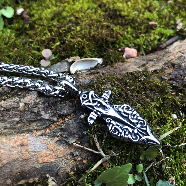 WorldNorse Odin Raven Spear Gungnir Necklace - image 3