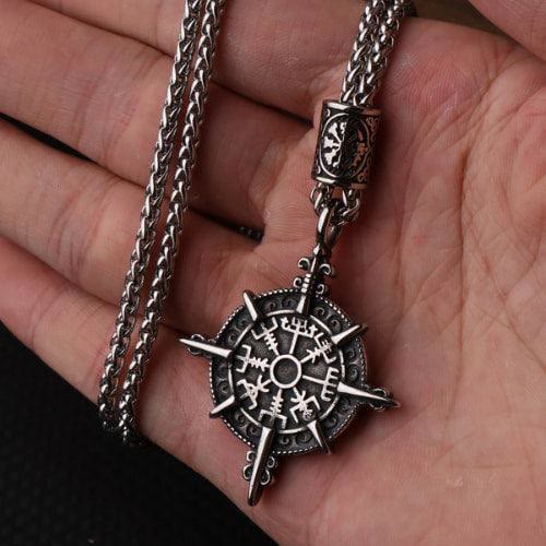 WorldNorse Norse Viking Compass Vegvisir Necklace - image 6