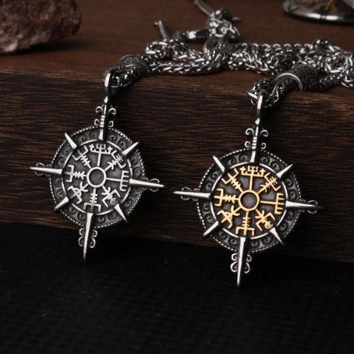 WorldNorse Norse Viking Compass Vegvisir Necklace - image 4