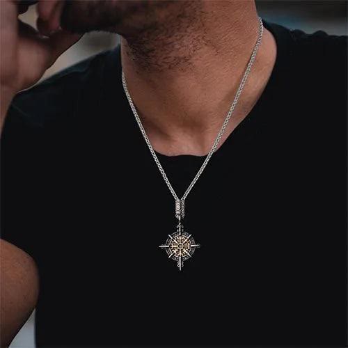 WorldNorse Norse Viking Compass Vegvisir Necklace - image 1