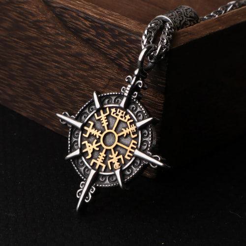 WorldNorse Norse Viking Compass Vegvisir Necklace - image 3