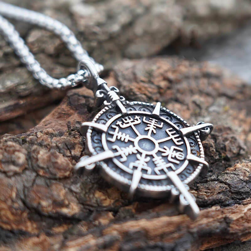 WorldNorse Norse Viking Compass Vegvisir Necklace - image 8