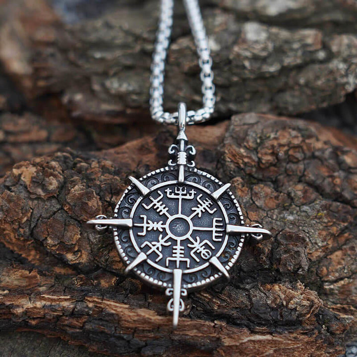 WorldNorse Norse Viking Compass Vegvisir Necklace - image 7