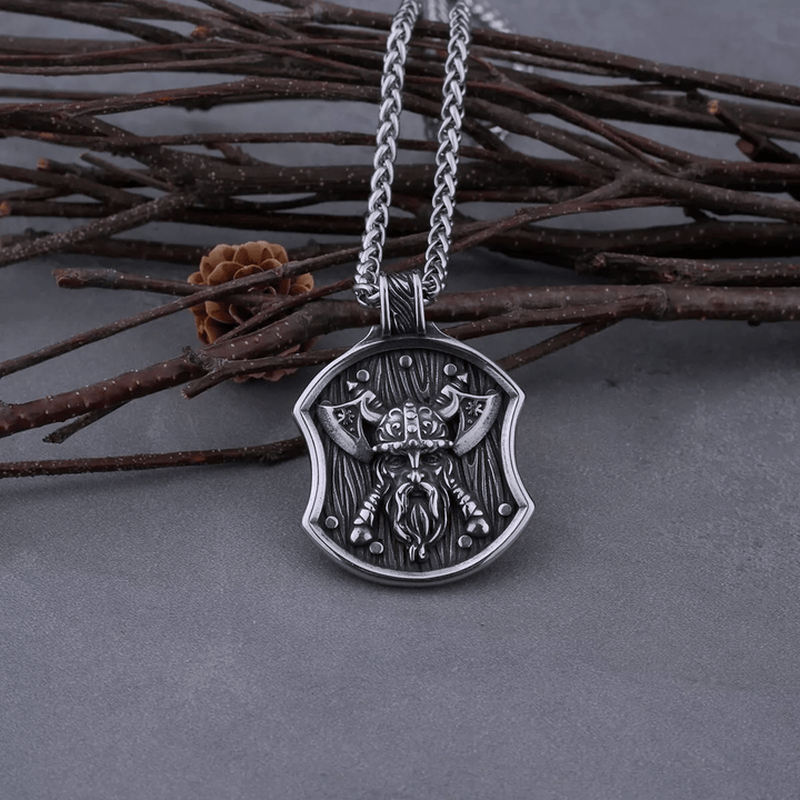 WorldNorse Odin Warrior Axe Shield Necklace - image 7