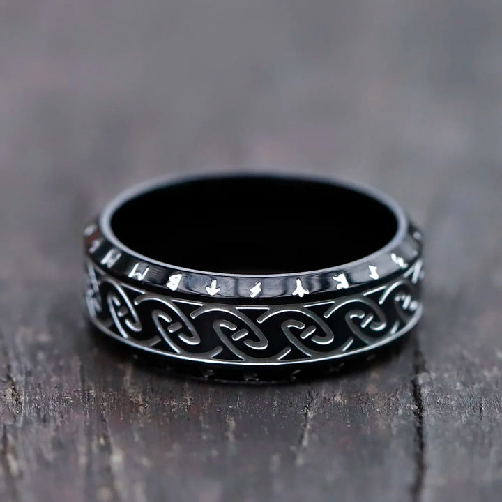 WorldNorse Retro Rune Celtic Knot Ring - image 7