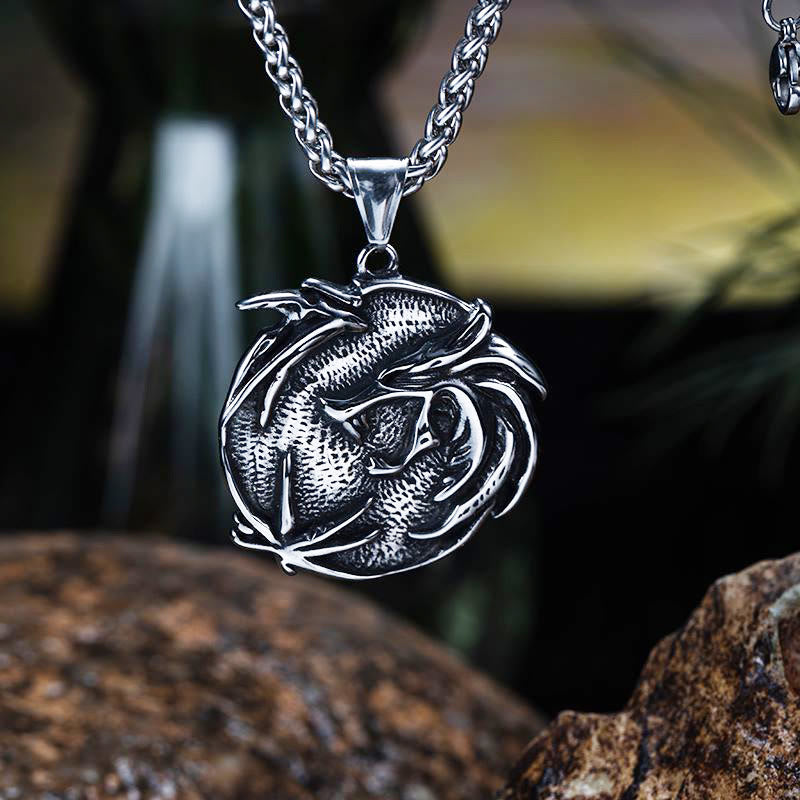 WorldNorse The Medallions Stainless Steel Wolf Necklace - image 1