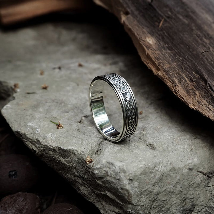 WorldNorse 925 Sterling Silver Celtic Knot Ring - US 14 - image 0